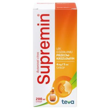Supremin, 4 mg/5 ml, syrop, 200 ml,butel