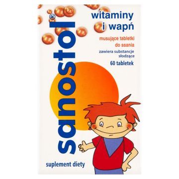 Sanostol, tabletki musujące do ssania, 60 szt.