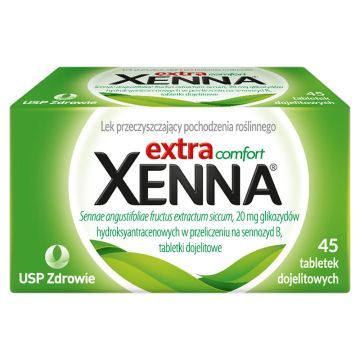 Xenna extra comfort, 20 mg glikozydów hydroksyantracenowych, tabletki dojelitowe, 45 sztuk