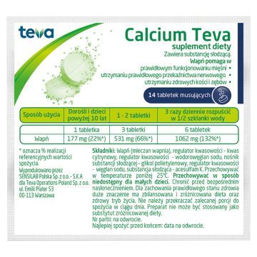 Calcium Teva, tabletki musujące, 14 szt.
