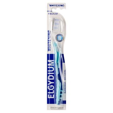 Elgydium Whitening, szczoteczka do zębów, średnia, 1 szt.