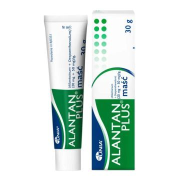 Alantan Plus, (20 mg + 50 mg)/g, maść,100 g