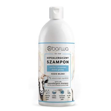 Barwa Hiopalergiczna Szampon Do Włosów Kozie Mleko 400ml 