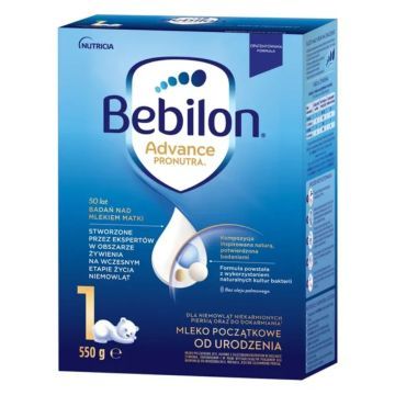 Bebilon 1 Advance Pronutra, mleko początkowe, od urodzenia, proszek, 550 g