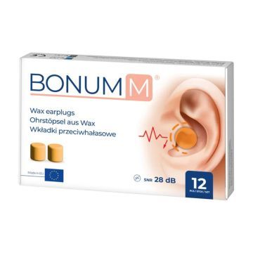Bonumm, wkładki, przeciwhałasowe, 12 szt