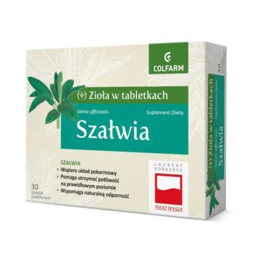 Szałwia, tabletki powlekane, 30 szt.
