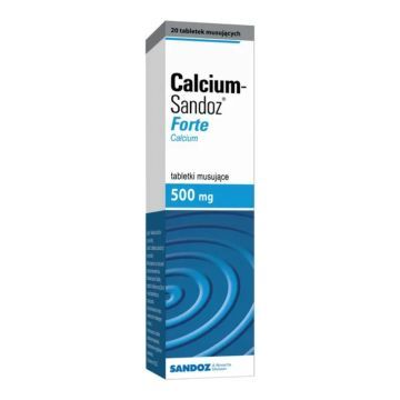Calcium-Sandoz Forte, 500 mg, tabl.musuj.,20 szt