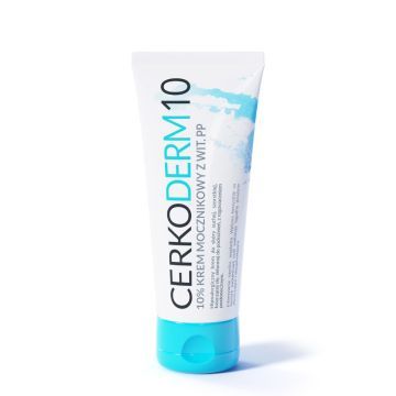 Cerkoderm 10 10%, krem z mocznikiem i niacymidem, 75 ml