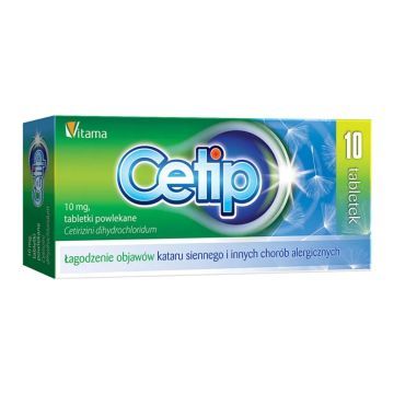 Cetip, 10 mg, tabletki powlekane, 10 sztuk