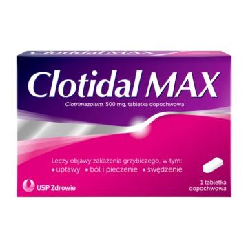Clotidal MAX, 500 mg, tabl.dopochw., 1 szt