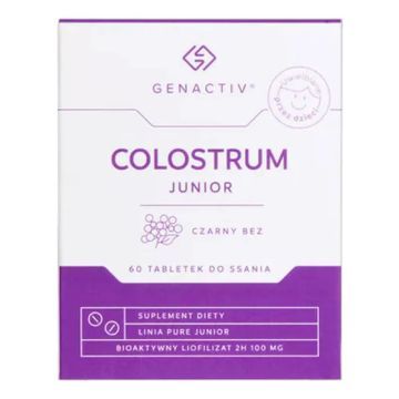 Colostrum Junior Czarny Bez Genactiv, tabl.do ssania, 60 szt