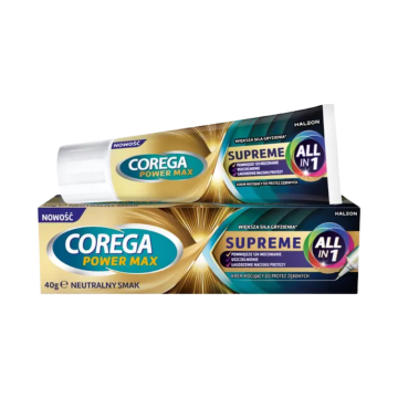 Corega Power Max Supreme, krem do protez zębowych, 40 g