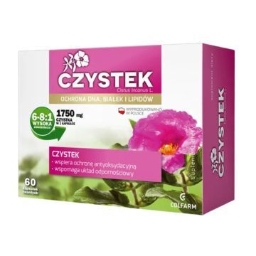 Czystek, kaps.twarde, 60 szt