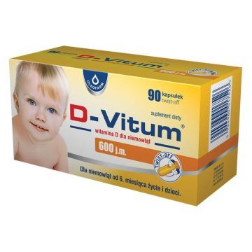 D-Vitum Kids 600 j.m., kaps.twist-off, 90 szt
