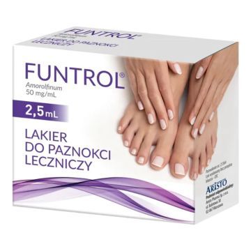 Funtrol, 50 mg/ml, lakier do paznokci leczniczy, 2,5 ml