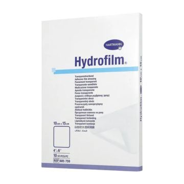 Hydrofilm, opatr.,foliowy, przezr.,jalowy,10x15cm, 10 szt