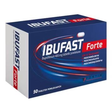 Ibufast Forte, 400 mg, tabletki powlekane, 50 szt.