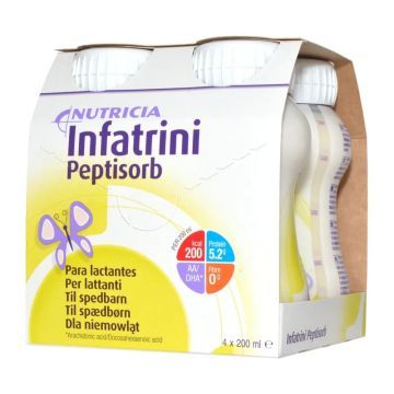 Infatrini Peptisorb, płyn, 4 x 200 ml
