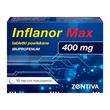 Inflanor Max, 400 mg, tabl.powl., 10 szt
