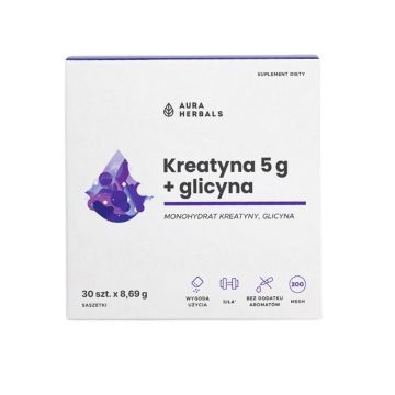 Kreatyna 5 g + glicyna, proszek, saszetki, 30 szt.