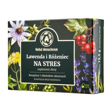Lawenda i Różeniec na Stres, kaps., 30 szt