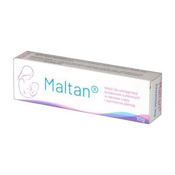 Maltan, maść do pielęgnacji brodawek sutkowych w okresie ciąży i karmienia piersią, 10 g