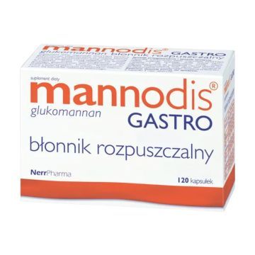 Mannodis Gastro, kaps.twarde, blonnik, rozpuszczalny, 120szt