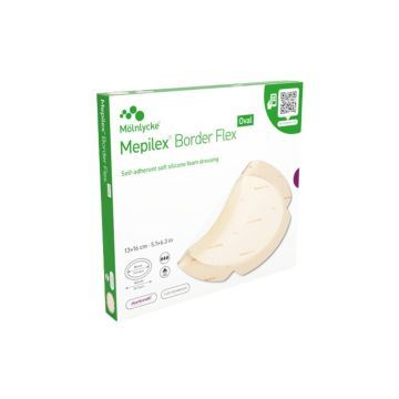 Mepilex Border Flex Oval, opatr.,15 x 19 cm, 1szt (z op.5szt)