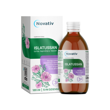 Novativ Islatussan, syrop łagodzący kaszel, 120 ml