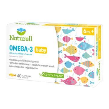 Naturell Omega 3 baby, kaps., 40 szt