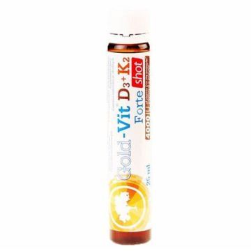 Olimp Gold-Vit D3+K2 Forte shot, plyn,sm.malin,25ml(amp.szk)
