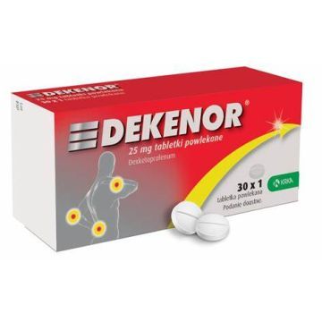 Dekenor, 25 mg, tabl.powl., 30 x 1 szt