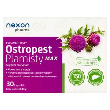 Nexon Pharma Ostropest Plamisty MAX, kapsułki, 30 szt.
