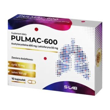 Pulmac-600, tabl.musuj., 10 szt