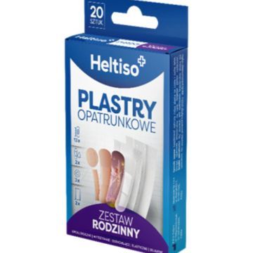 HELTISO, Plastry opatrunkowe Zestaw Rodzinny, 20 szt. 
