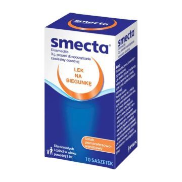 Smecta, proszek w saszetkach, smak pomarańczowo-waniliowy, 3 g, 10 szt.
