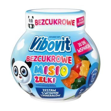 Vibovit Bezcukrowe Misio, żelki, 120 g (ok.30 szt)