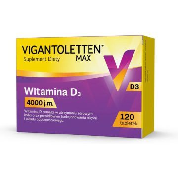 Vigantoletten Max 4000 j.m., tabl., 120 szt