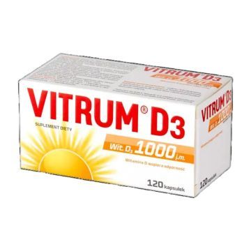Vitrum D3 1000, kaps.,120 szt