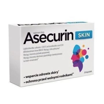 Asecurin Skin, kaps., 20 szt