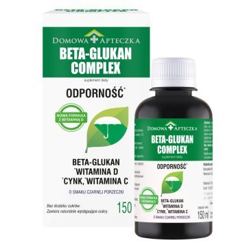 Beta-Glukan Complex, Odporność, cynk, wit.C i D, płyn, 150 ml