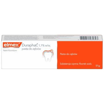 elmex Duraphat, 1,1% w/w, pasta do zębów, 1 tuba 51 g