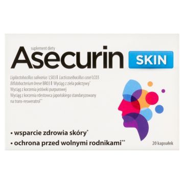 Asecurin Skin, kaps., 20 szt