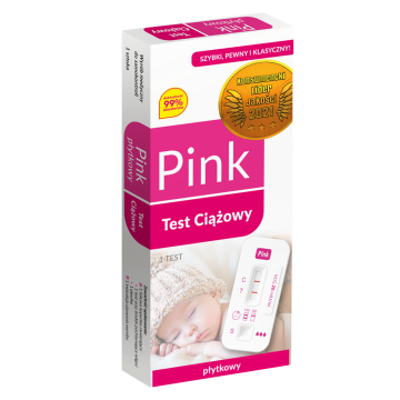Test Ciążowy PINK płytkowy, 1 szt.