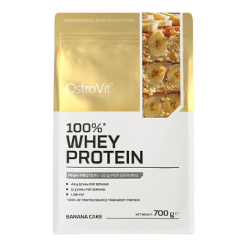 OstroVit 100% Whey Protein, proszek, ciasto bananowe, 700 g