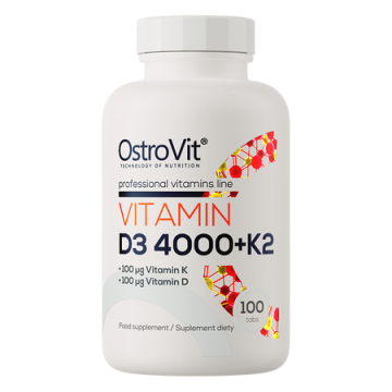 OstroVit, Witamina D3 4000 IU + K2, tabletki, 100 szt.