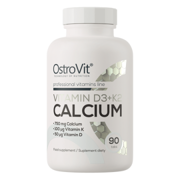 Ostrovit, Witamina D3 + K2 + Wapń, tabletki, 90 szt.
