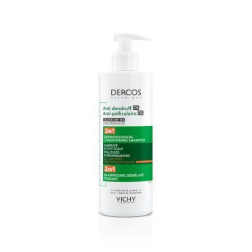 Vichy Dercos DS, szampon przeciwłupieżowy z odżywką, 2w1, 390ml