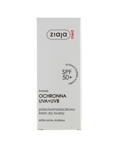 Ziaja Med SPF 50+, przeciwzmarszczkowy krem, cera sucha i dojrzała, 50 ml