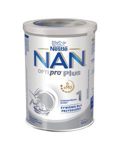 Nestle Nan Optipro Plus 1, 5 HMO, mleko początkowe dla niemowląt od urodzenia, 400 g
